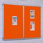 Accents Tamperproof Noticeboard - Double Doors - view 1