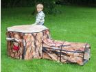 Tuff Tray Natural Tree House and Tunnel Play Den Cover - view 1