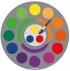 Decorative Colour Wheel Carpet  - view 2