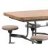 Primo Mobile Folding Table & Seating (Moderno Oak) - view 3