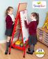 Height Adjustable - Double Boarded Mobile Easel - Portrait - view 1