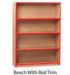 !!<<span style='font-size: 12px;'>>!!Standard Bookcase with Coloured Edge - 1250mm High!!<</span>>!! - view 2