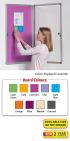 Accents Flameshield Tamperproof Noticeboard - Single Doors - view 1