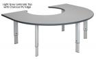 Height Adjustable Heavy Duty - Rainbow Shape Table - view 3