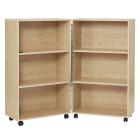 Maple Mobile Foldaway Bookcase  - view 1