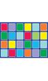 Rainbow Rectangle Placement Outdoor Mat - view 2