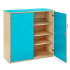 Stock Cupboard with 1 Fixed & 2 Adjustable Shelves (Height: 1018mm) - view 1