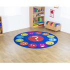 Emotions Faces Interactive Circular Carpet - 2m Diameter - view 2