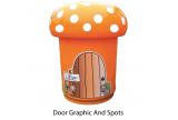 !!<<span style='font-size: 12px;'>>!!SET OF 4: 90 Litre Mushroom Litter Bins!!<</span>>!! - view 4