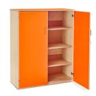 Stock Cupboard with 2 Adjustable Shelves & 1 Fixed Centre Shelf (Height: 1268mm) - view 4