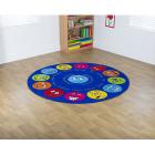 Emotions Interactive Circular Placement Carpet - 2m Diameter - view 2