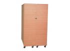 4 Shelf Hinged Bookcase Beech Finish - view 2