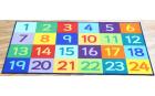 Rainbow 1-24 Numbers Carpet - 1.5m x 1m - view 2