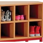 Cloakroom Bench With Open Compartments - view 4