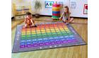 100 Square Counting Grid Carpet - 2m x 2m - view 3