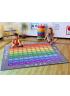 100 Square Counting Grid Carpet - 2m x 2m - view 3