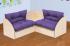 Reading Corner Seat with Purple Cushions (Maple) - view 1