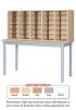 30 Space Pigeonhole Unit with Table - view 1