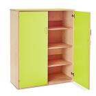 Stock Cupboard with 2 Adjustable Shelves & 1 Fixed Centre Shelf (Height: 1268mm) - view 1