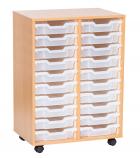 Sturdy Storage Double Column Unit -  20 Shallow Trays - view 1