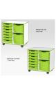 Jaz Storage Range - Double Width Variety Tray Units - view 2