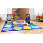 Rainbow Circle Placement Carpet - 2m x 2m - view 1
