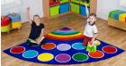 Rainbow Corner Placement Carpet - 2m x 2m - view 1