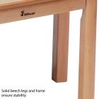 Trapezoid Melamine Top Wooden Table - 1120 x 560mm - view 3
