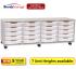 Sturdy Storage - Quad Shallow Tray Grey Column Unit - view 1