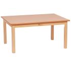 Small Rectangle Melamine Top Wooden Table - 960 x 695mm - view 1