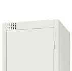 All White Six Door Locker - view 3