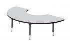 Laminated Half Circle (Arc) Table - view 4