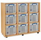 9 x 35L Really Useful Box Storage Unit - view 1