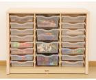 Elegant Tray Cabinet with 16 small & 4 large trays - view 2