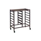 Gratnells Science Range - !!<<span style='color: #ff0000;'>>!!Bench Height!!<</span>>!! Empty Double Column Trolley - 860mm With Welded runners (holds 12 shallow trays or equivalent) - view 1