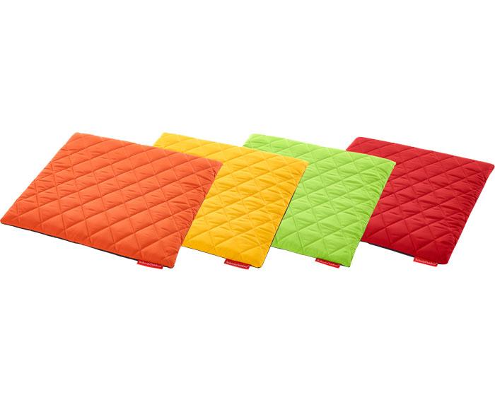 e4e Indoor/Outdoor Quilted Small Square Mats 0.7m x 0.7m Set of 4