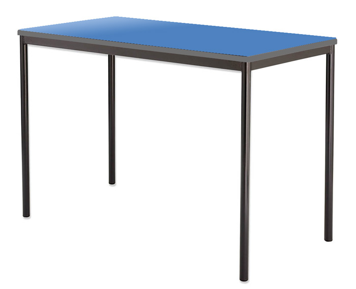 Contract Classroom Tables - Spiral Stacking Rectangular Table with Spray Polyurethane Edge