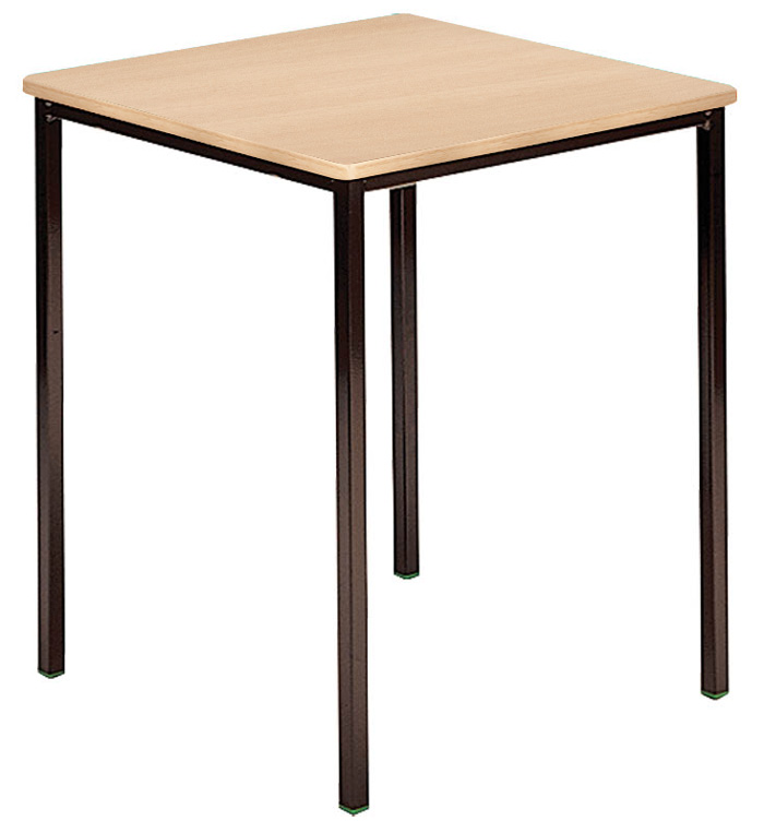 Contract Classroom Tables - Spiral Stacking Square Table with Matching ABS Thermoplastic Edge