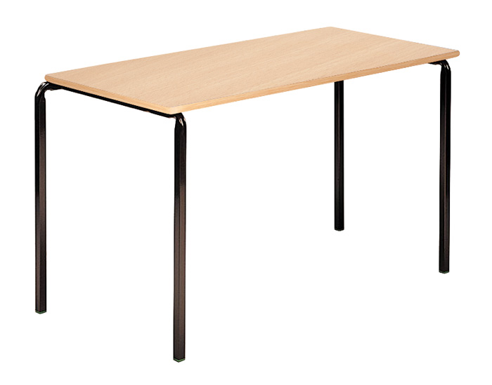 Contract Classroom Tables - Slide Stacking Rectangular Table with Matching ABS Thermoplastic Edge