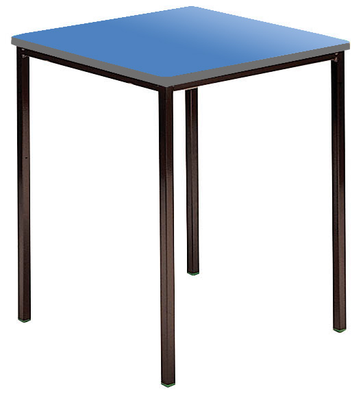 Contract Classroom Tables - Spiral Stacking Square Table with Spray Polyurethane Edge