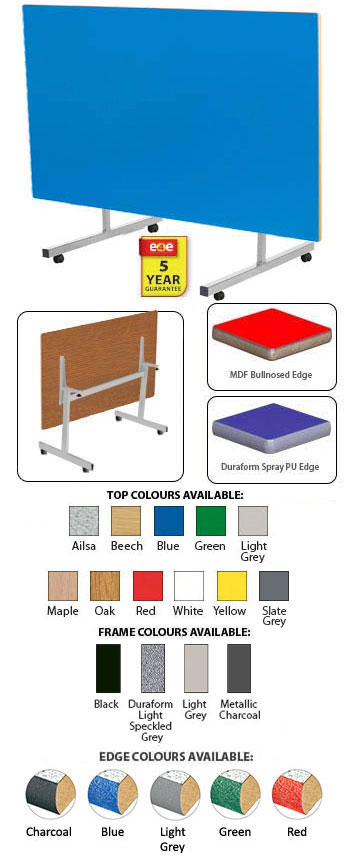 Rectangular Tilt Top Dining Table - 1500mm x 900mm