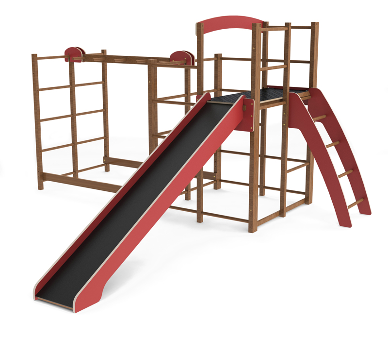 Outdoor Climbing Frame WITH Monkey Run Outdoor Climbing Frame WITH Monkey Run