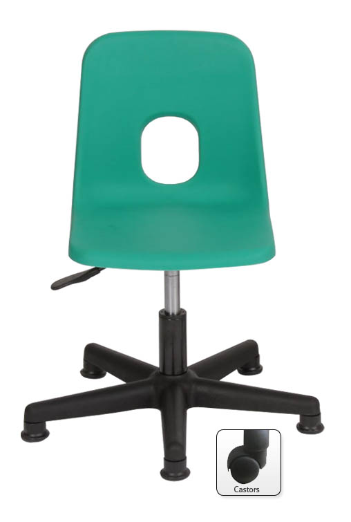 Hille Series-E Primary Height-Adjustable Swivel Chair