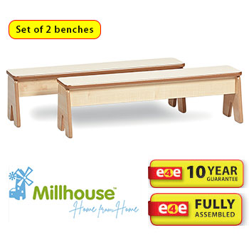 Millhouse Benches (Set of 2 benches)