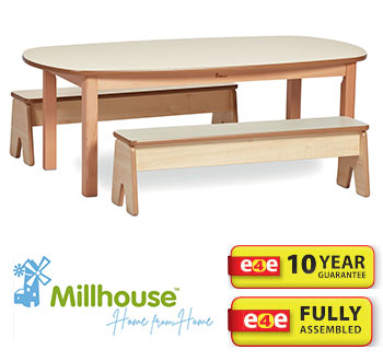 Millhouse Dining Table & Benches