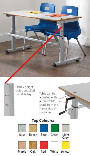HA200 Height Adjustable Table - Double