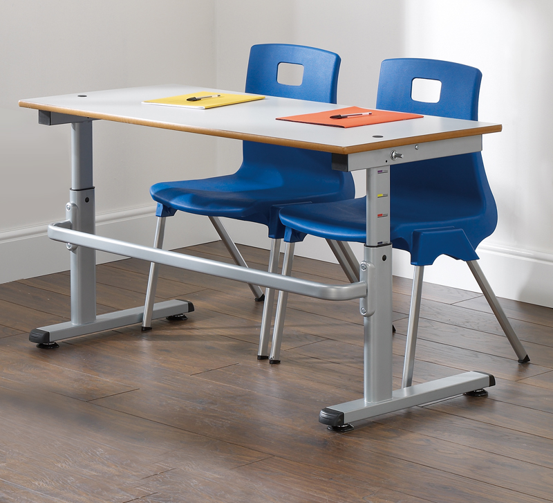 HA200 Height Adjustable Table - MDF Top with MDF Bullnose Edge