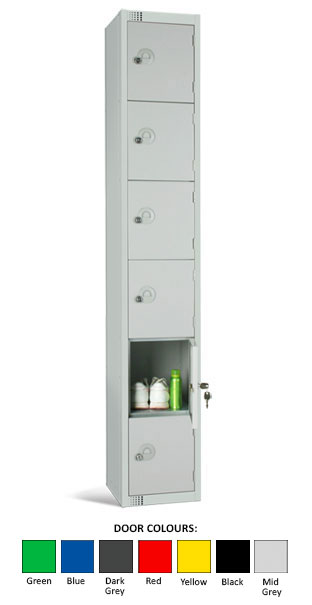 Secondary / Adult School Locker - 6 Doors (Single Only)