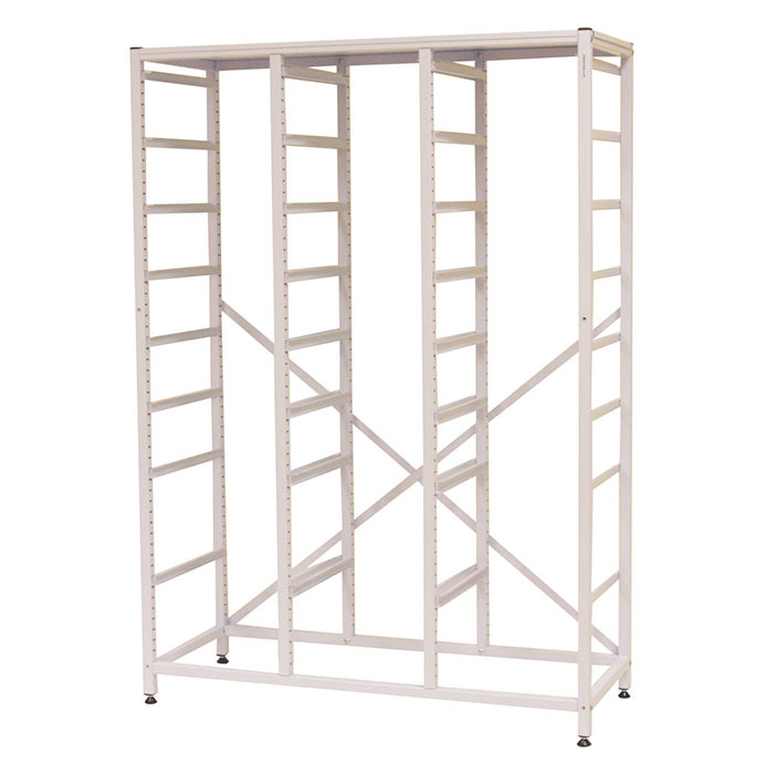 Gratnells Science Range - Mid Height Treble Frame - 1500mm With 39 Pairs of Runners