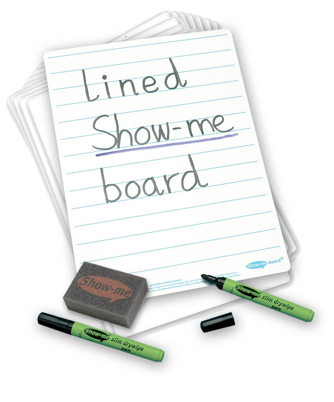 Show-Me Boards with Lines - Class Pack